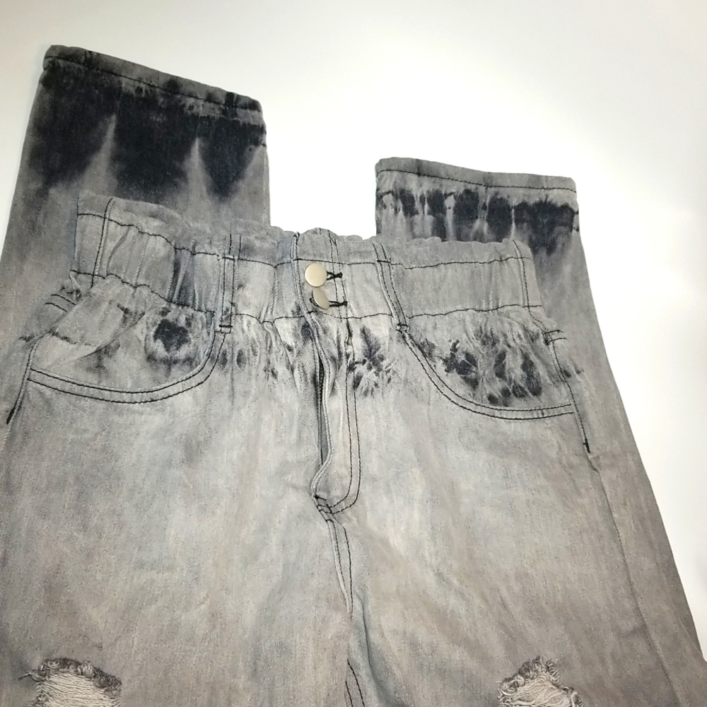 Stretch Waist Gray womens Gray Jeans.